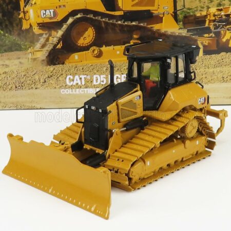 DM-MODELS 1/50 CATERPILLAR | CATD5 LGP VPAT DOZER RUSPA CINGOLATA - SCRAPER TYPE TRACTOR | YELLOW BLACK