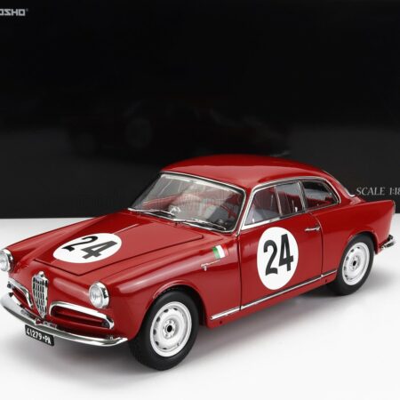 KYOSHO 1/18 ALFA ROMEO | GIULIETTA SV SPRINT VELOCE N 24 TARGA FLORIO 1958 N.TODARO - R.BARBATO | RED