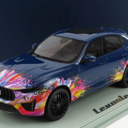 BBR-MODELS 1/18 MASERATI | LEVANTE TROFEO 2021 - FUORISERIE EDITION - CON VETRINA - WITH SHOWCASE | BLUE