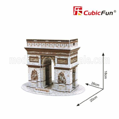 CUBICFUN  PUZZLE | KIT 3D IN FOAM ARCO DI TRIONFO PARIGI CM. 26x20x18 - 26 PEZZI - 26 PIECES | /