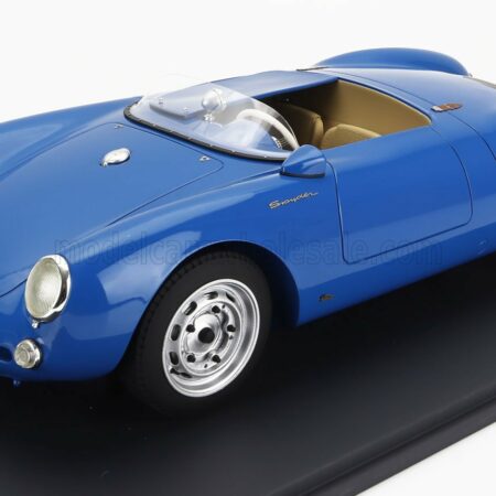 SCHUCO 1/12 PORSCHE | 550A SPIDER 1954 - CON VETRINA - WITH SHOWCASE | BLUE