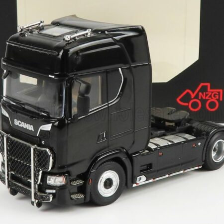 NZG 1/64 SCANIA | S730 V8 TRACTOR TRUCK 2-ASSI 2017 | BLACK