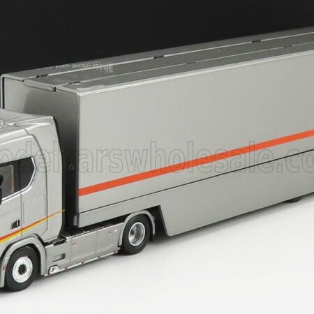 NZG 1/64 SCANIA | S730 V8 TRUCK CAR TRANSPORTER 2017 | GREY MET