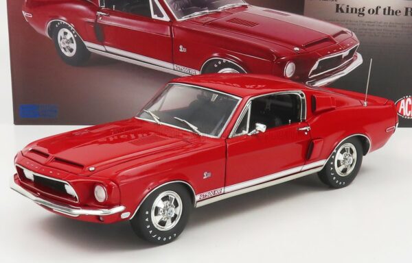 ACME-MODELS 1/18 FORD USA | MUSTANG SHELBY GT500 KR COUPE 1968 | RED