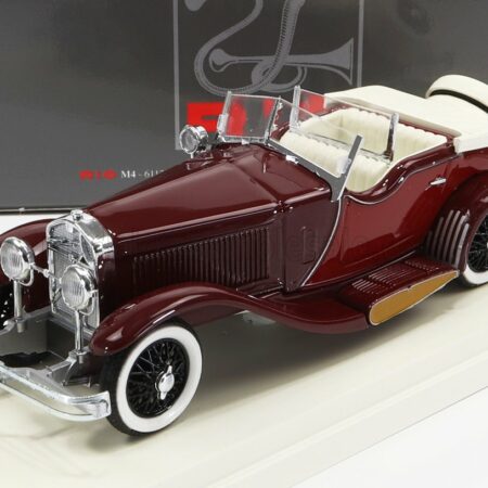 RIO-MODELS 1/43 ISOTTA FRASCHINI | TORPEDO CABRIOLET CASTAGNA 1930 | BORDEAUX BEIGE