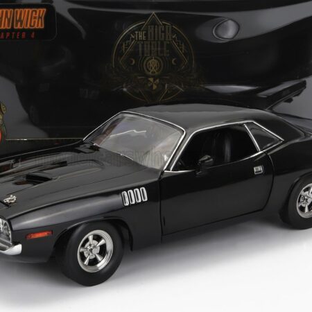 HIGHWAY61 1/18 PLYMOUTH | CUDA COUPE 1971 - JOHN WICK CHAPTER 4 MOVIE 2023 | BLACK