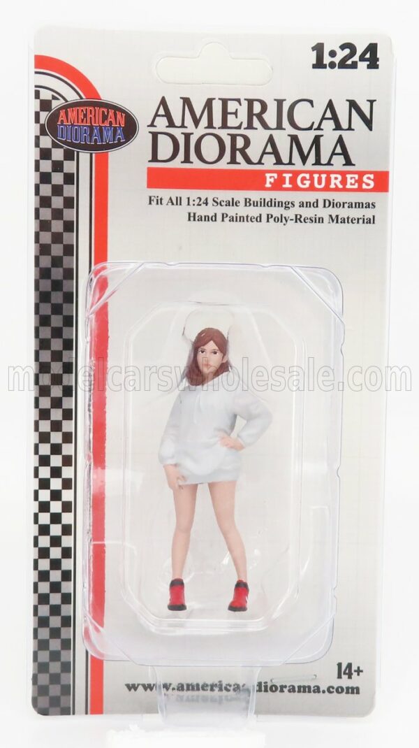 AMERICAN DIORAMA 1/24 FIGURES | GIRL HIP HOP - 2 | GREY