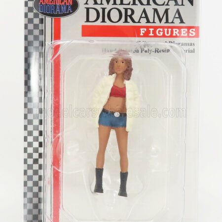 AMERICAN DIORAMA 1/18 FIGURES | GIRL HIP HOP - 3 | WHITE RED BLUE