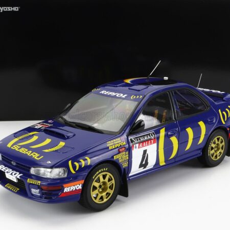 KYOSHO 1/18 SUBARU | IMPREZA 555 REPSOL N 4 WINNER RALLY RAC LOMBARD 1994 C.McRAE - D.RINGER | BLUE YELLOW