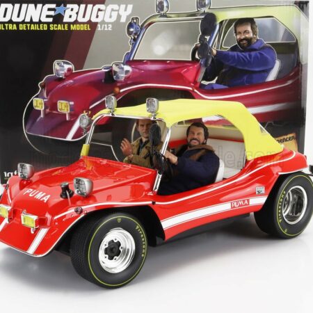 CLC-MODELS 1/12 PUMA | DUNE BUGGY 1972 - WITH BUD SPENCER AND TERENCE HILL ACTION FIGURES - TV SERIES - ALTRIMENTI CI ARRABBIAMO | RED YELLOW