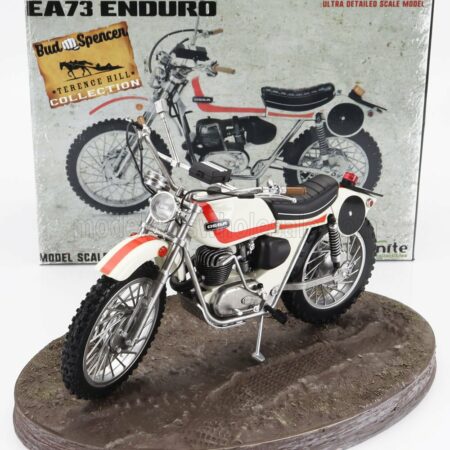 CLC-MODELS 1/12 OSSA | 250 AE73 ENDURO 1973 - FROM MOVIE - ALTRIMENTI CI ARRABBIAMO - TV SERIES - MOTORCYCLE | WHITE