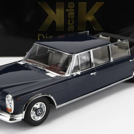 KK-SCALE 1/18 MERCEDES BENZ | S-CLASS 600 PULLMAN (W100) LANDAULET SEMICONVERTIBLE 1964 | DARK BLUE