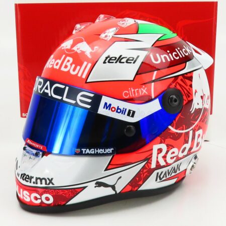 MINI HELMET 1/2 SCHUBERTH HELMET | F1  CASCO HELMET RB18 TEAM ORACLE RED BULL RACING N 11 AUSTRIAN GP 2022 SERGIO PEREZ | WHITE RED