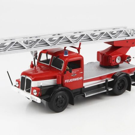 EDICOLA 1/43 IFA | S4000 DL25 TRUCK SCALA FEUERWEHR EST GERMANIA 1965 | RED SILVER