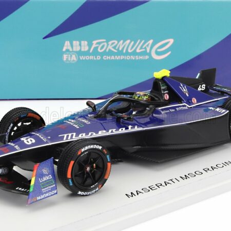 SPARK-MODEL 1/43 MASERATI | FORMULA-E TIPO FOLGORE TEAM MSG RACING N 48 9th DIRIYAH EPRIX 2022-2023 EDOARDO MORTARA | BLUE BLACK