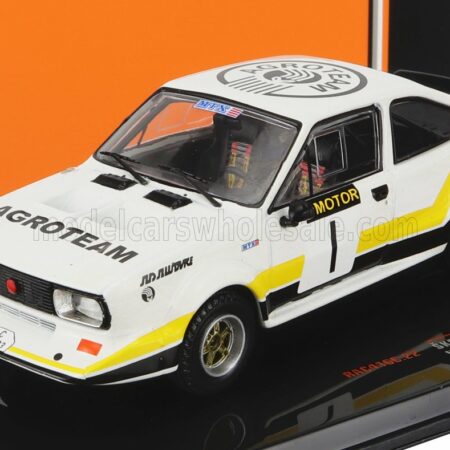 IXO-MODELS 1/43 SKODA | 160RS MTX N 1 RALLY PRIBRAM 1984 V.BLAHNA - P.SCOVANEK | WHITE BLACK YELLOW