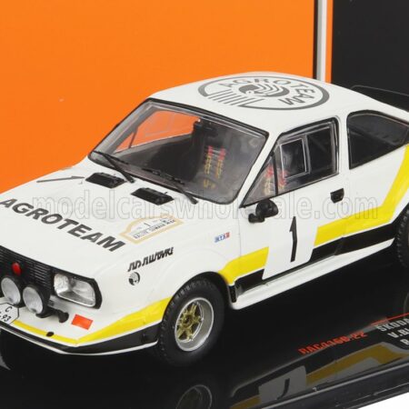 IXO-MODELS 1/43 SKODA | 160RS MTX (night version) N 1 RALLY SUMAVA 1984 V.BLAHNA - P.SCOVANEK | WHITE BLACK YELLOW