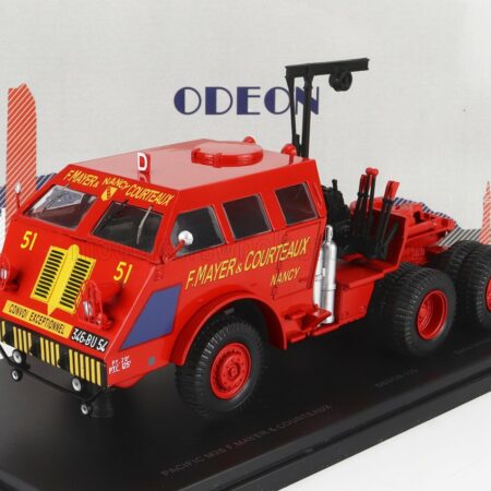 ODEON 1/43 PACIFIC | TANK M26 TRACTOR TRUCK 3-ASSI F.MAYER & COURTEAUX 1944 | RED