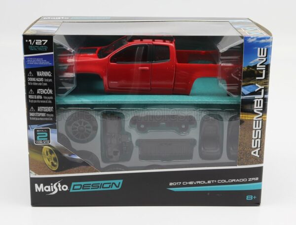 MAISTO 1/27 CHEVROLET | COLORADO ZR2 PICK-UP 2017 | RED BLACK