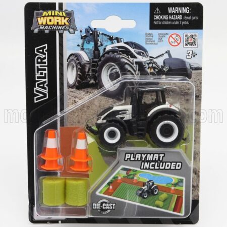 MAISTO 1/64 VALTRA | Q305 TRACTOR WITH PLAYMAT INCLUDED 2018 | WHITE BLACK