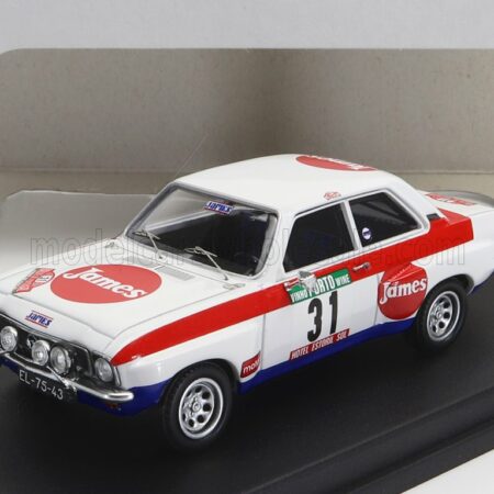 TROFEU 1/43 OPEL | ASCONA (night version) N 31 RALLY PORTUGAL 1978 J.ORTIGAO - M.SOTTOMAYOR | WHITE RED