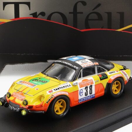 TROFEU 1/43 RENAULT | ALPINE A110 N 38 RALLY SANREMO 1981 C.REY - STRUYF | YELLOW BLACK ORANGE