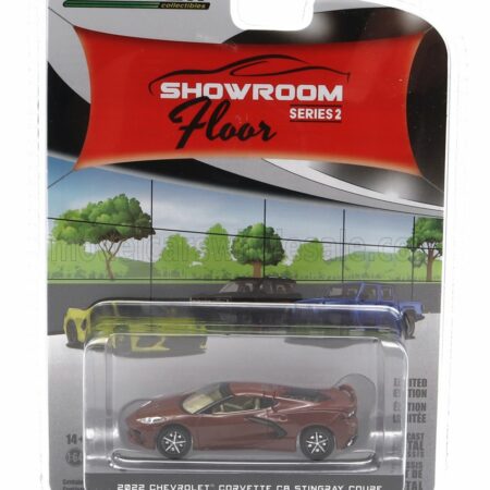 GREENLIGHT 1/64 CHEVROLET | CORVETTE C8 STINGRAY COUPE 2022 | BROWN