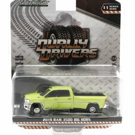 GREENLIGHT 1/64 DODGE | RAM 3500 PICK-UP DOUBLE CABINE BIG HORN 2019 | YELLOW