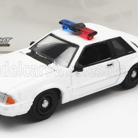 GREENLIGHT 1/64 FORD USA | MUSTANG SSP POLICE 1987 | WHITE