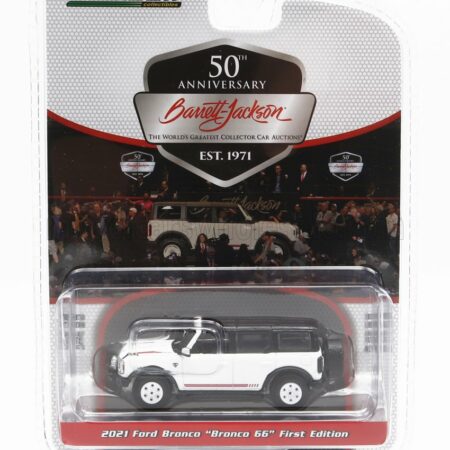 GREENLIGHT 1/64 FORD USA | BRONCO 66 FIRST EDITION 2021 | WHITE BLACK