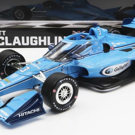 GREENLIGHT 1/18 CHEVROLET | TEAM PENSKE N 3 INDIANAPOLIS INDY 500 INDYCAR SERIES 2022 S.MCLAUGHLIN | LIGHT BLUE WHITE