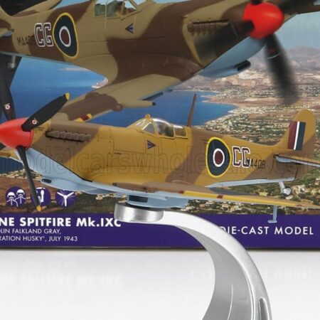 CORGI 1/72 SUPERMARINE | SPITFIRE MK.IXC MILITARY AIRPLANE  1943 | 2 TONE BROWN