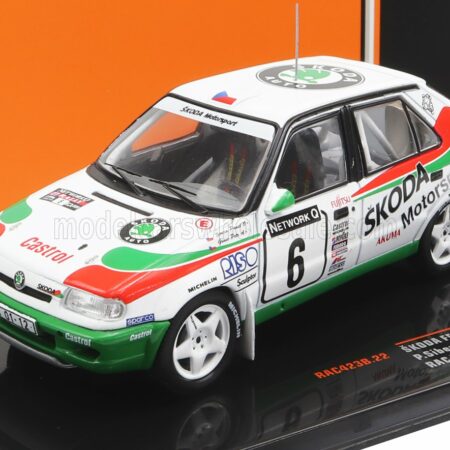 IXO-MODELS 1/43 SKODA | FELICIA TEAM SKODA MOTORSPORT N 6 RALLY RAC LOMBARD 1996 P.SIBERA - P.GROSS | WHITE RED