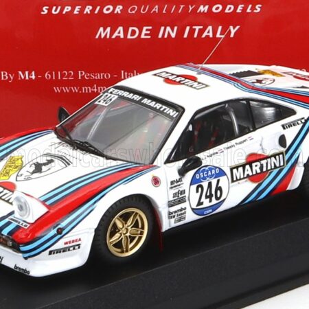 BEST-MODEL 1/43 FERRARI | 308 GTB N 246 RALLY TOUR DE CORSE HISTORIQUE 2012 J.J.AGHINA - J.RUPERT | WHITE BLUE RED