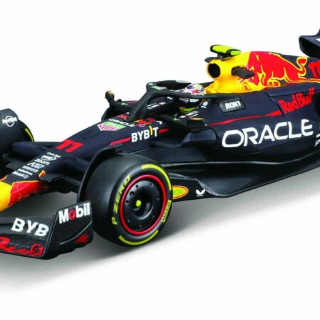 BURAGO 1/43 RED BULL | F1  RB19 TEAM ORACLE RED BULL RACING N 11 SEASON 2023 SERGIO PEREZ - CON PILOTA E VETRINA - WITH PILOT AND SHOWCASE | MATT BLUE