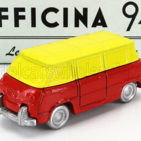 OFFICINA-942 1/76 FIAT | 600M VAN FURGONCINO CORIASCO 1956 | RED YELLOW