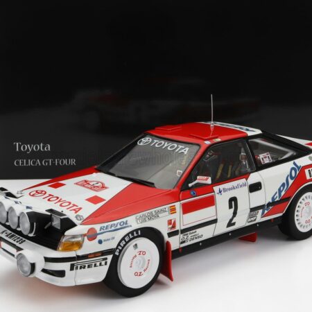 KYOSHO 1/18 TOYOTA | CELICA GT-FOUR ST165 (night version) N 2 WINNER RALLY MONTECARLO 1991 C.SAINZ - L.MOYA | WHITE RED