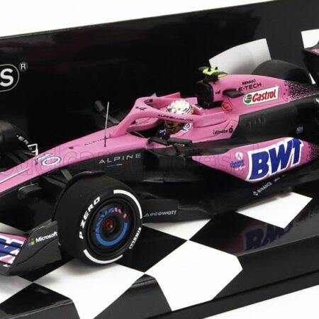 MINICHAMPS 1/43 ALPINE | F1  A523 TEAM BWT ALPINE N 10 SEASON 2023 PIERRE GASLY | BLUE PINK