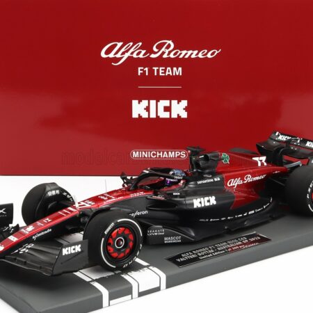 MINICHAMPS 1/18 ALFA ROMEO | F1  C43 TEAM STAKE N 77 SEASON 2023 VALTTERI BOTTAS | BLACK RED