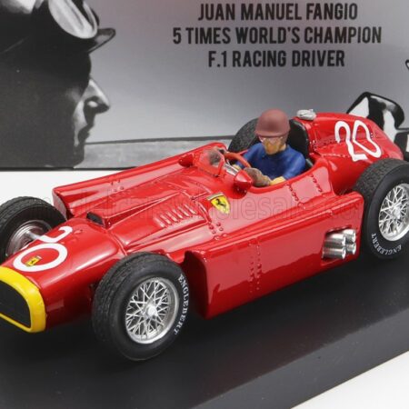 BRUMM 1/43 FERRARI | F1  D50 N 20 2nd MONACO GP JUAN MANUEL FANGIO 1956 WORLD CHAMPION - WITH DRIVER FIGURE | RED