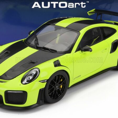 AUTOART 1/18 PORSCHE | 911 991-2 GT2 RS WEISSACH PACKAGE 2019 | ACID GREEN