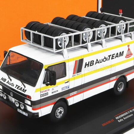 IXO-MODELS 1/43 VOLKSWAGEN | LT45 VAN HB AUDI RALLY ASSISTANCE 1985 | WHITE YELLOW