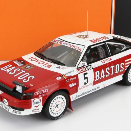 IXO-MODELS 1/18 TOYOTA | CELICA GT-FOUR ST165 BASTOS N 5 RALLY HASPENGOUW 1990 R.VERREYDT - G.BIAR | RED WHITE