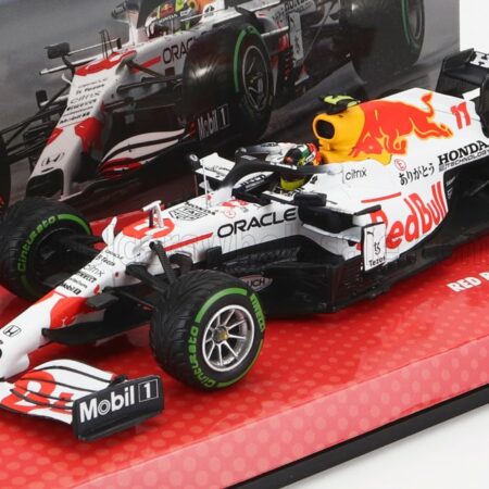 MINICHAMPS 1/43 RED BULL | F1  RB16B HONDA RA620H TEAM ASTON MARTIN N 11 3rd TURKISH GP 2021 SERGIO PEREZ | WHITE RED