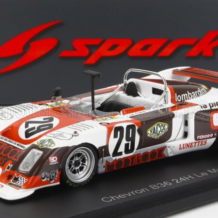 SPARK-MODEL 1/43 CHEVRON | B36 2.0L S4 TEAM SOCIETE RACING N 29 24h LE MANS 1978 M.DUBOIS - D.GACHE - J.SANCHEZ | WHITE RED BLACK