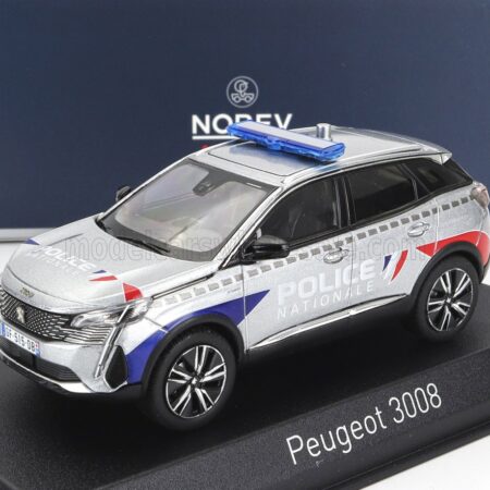 NOREV 1/43 PEUGEOT | 3008 POLICE NATIONALE 2023 | SILVER