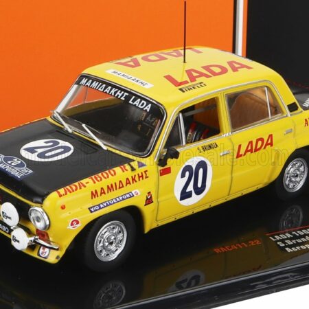 IXO-MODELS 1/43 LADA FIAT | 1600R N 20 ALLY ACROPOLIS 1978 S.BRUNDZA - A.GIRDAUSKAS | YELLOW MATT BLACK