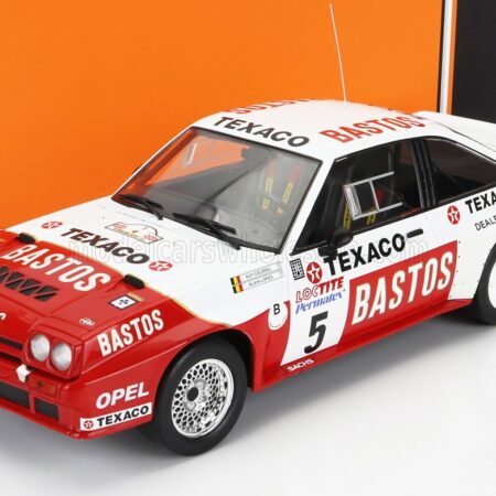 IXO-MODELS 1/18 OPEL | MANTA 400 BASTOS N 5 RALLY YPRES 1985 G.COLSOUL - A.LOPES | WHITE RED