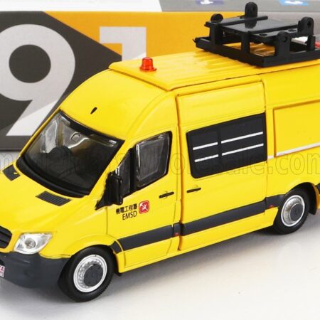 TINY TOYS 1/76 MERCEDES BENZ | SPRINTER VAN EMSD 2018 | YELLOW