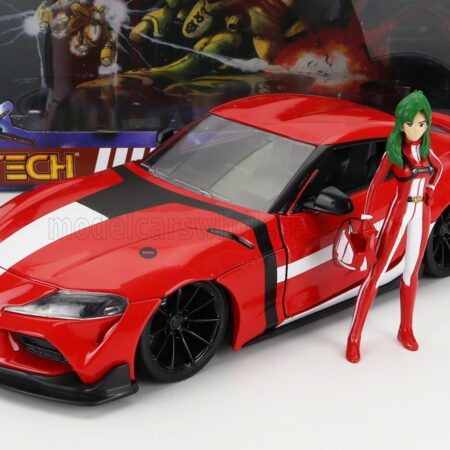 JADA 1/24 TOYOTA | SUPRA WITH MIRIYA STERLING FIGURE ROBOTECH 2020 | RED WHITE